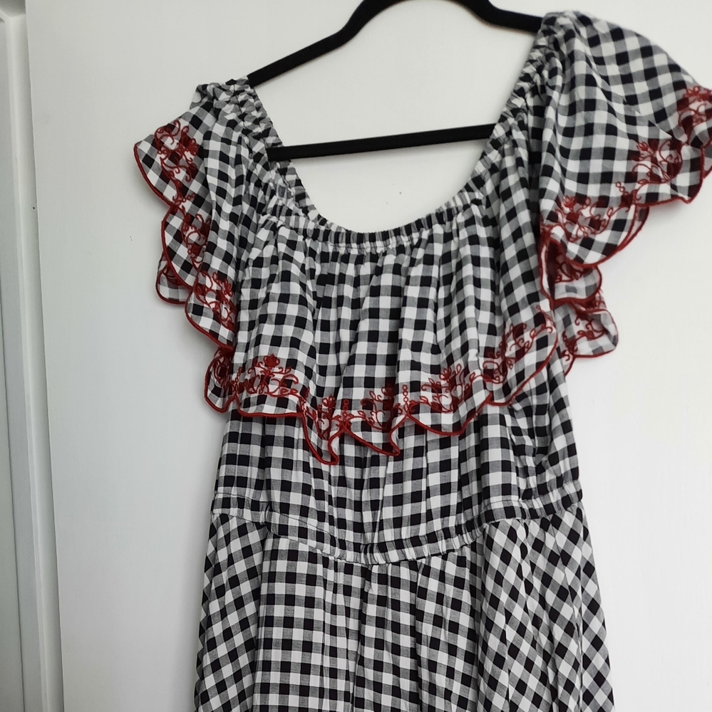 Torrid gingham dress 1x